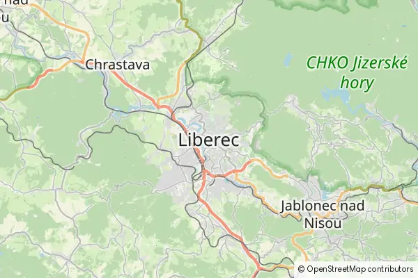 Mapa Liberec