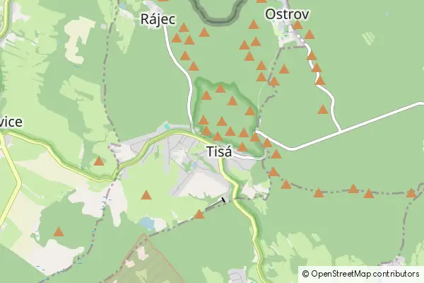 Mapa Tisá