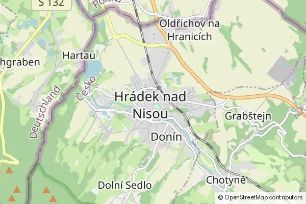 Mapa Gródek nad Nysą