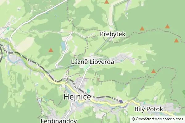 Mapa Lázně Libverda