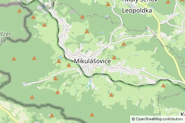 Mapa Mikulášovice