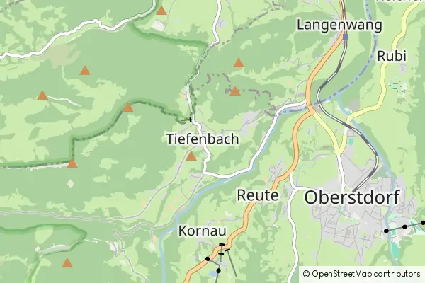 Mapa Tiefenbach