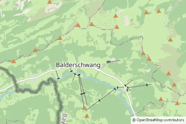 Mapa Balderschwang