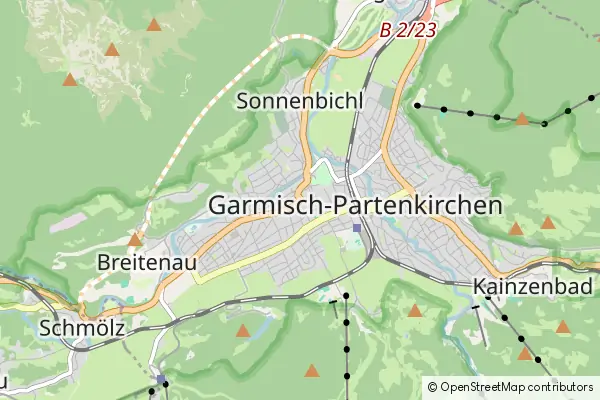 Mapa Garmisch-Partenkirchen