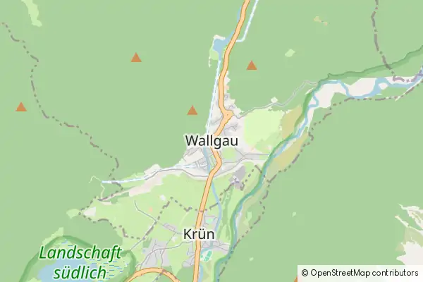 Mapa Wallgau