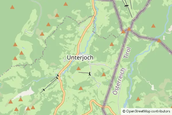 Mapa Unterjoch