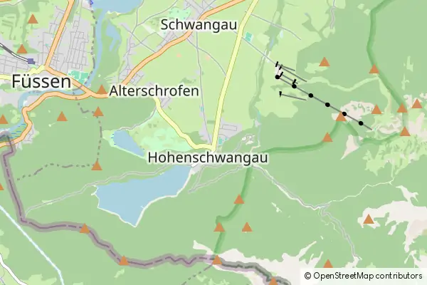 Mapa Hohenschwangau