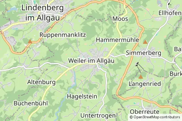 Mapa Weiler-Simmerberg