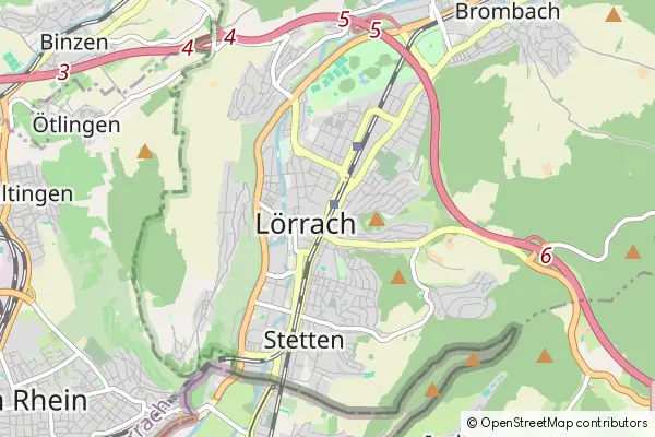 Mapa Lörrach