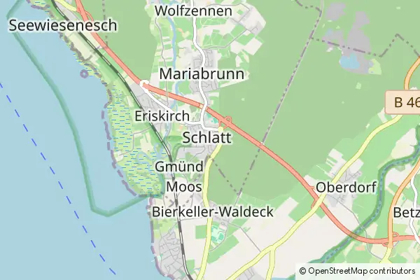 Mapa Eriskirch