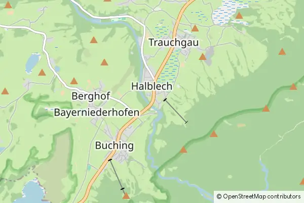 Mapa Halblech