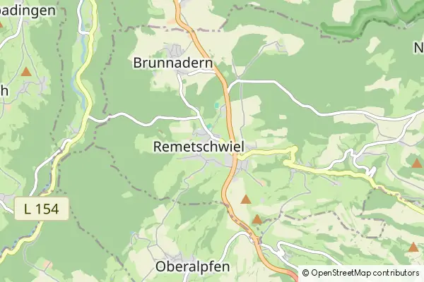 Mapa Remetschwiel