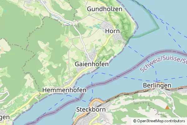 Mapa Gaienhofen