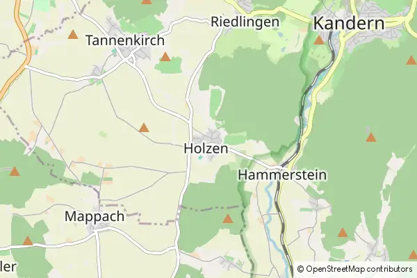 Mapa Holzen