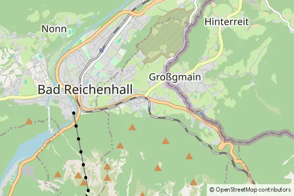 Mapa Bayerisch Gmain