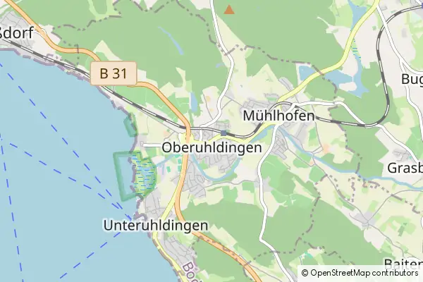 Mapa Uhldingen Muhlhofen