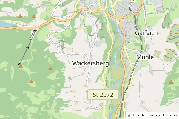 Mapa Wackersberg