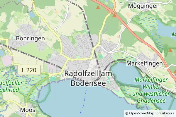 Mapa Radolfzell am Bodensee