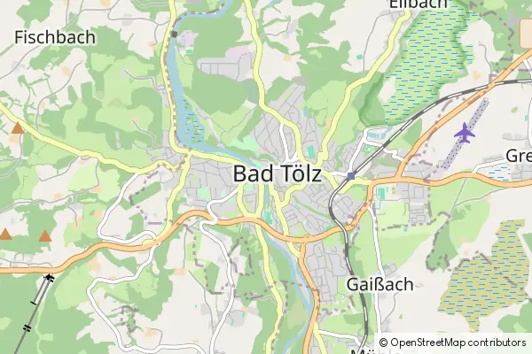 Mapa Bad Toelz