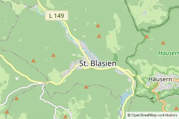 Mapa Sankt Blasien