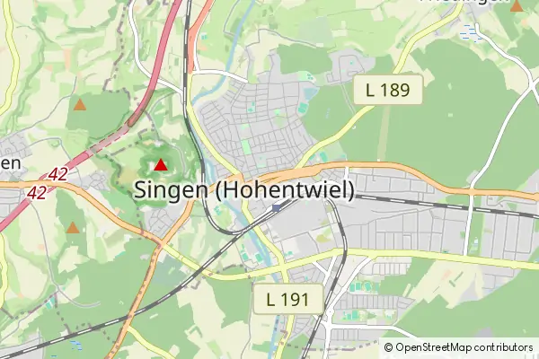 Mapa Singen