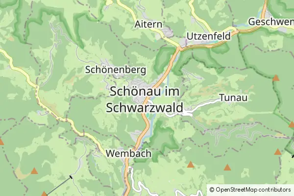 Mapa Schoenau im Schwarzwald