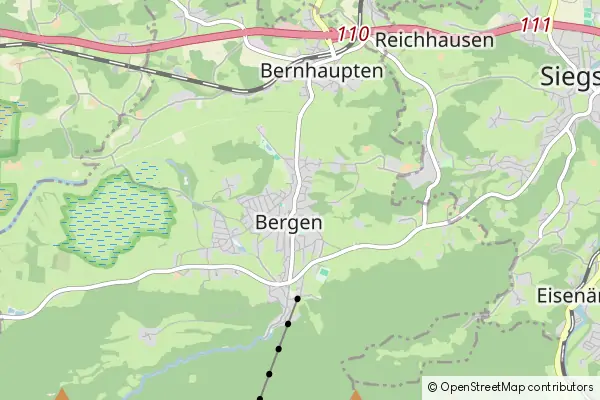 Mapa Bergen