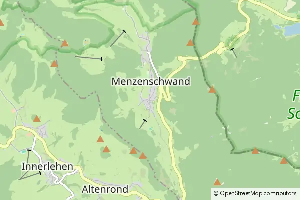 Mapa Menzenschwand