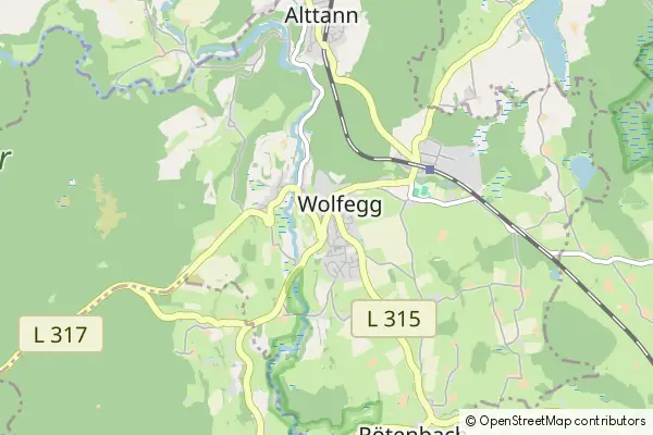 Mapa Wolfegg