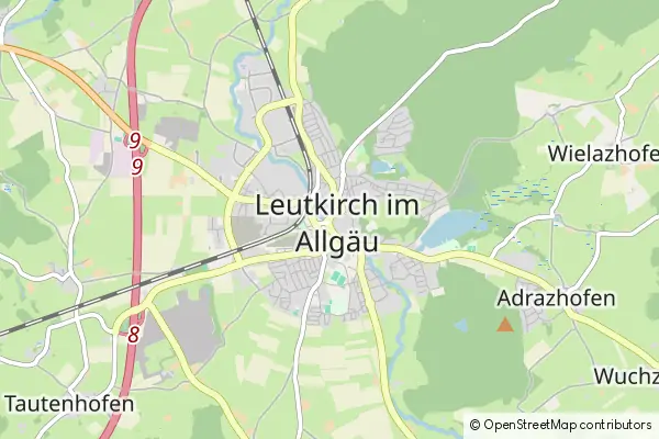 Mapa Leutkirch im Allgau