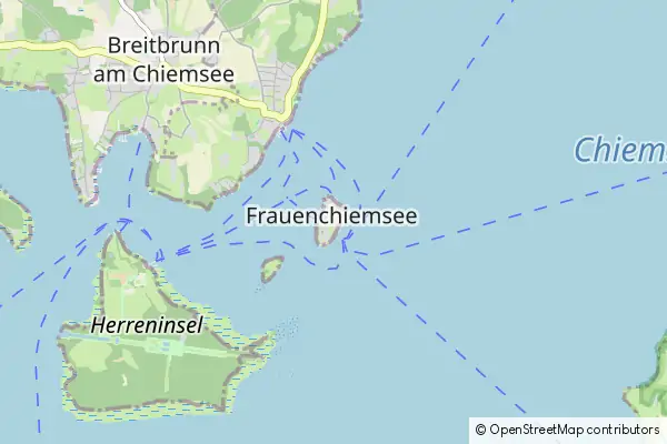 Mapa Fraueninsel im Chiemsee