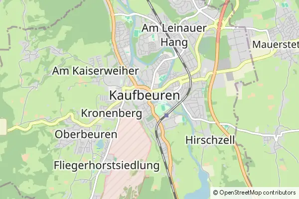 Mapa Kaufbeuren