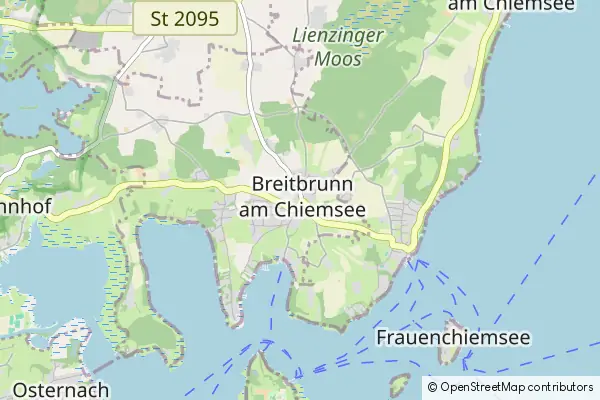 Mapa Breitbrunn am Chiemsee