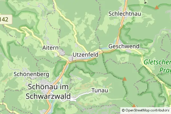 Mapa Utzenfeld