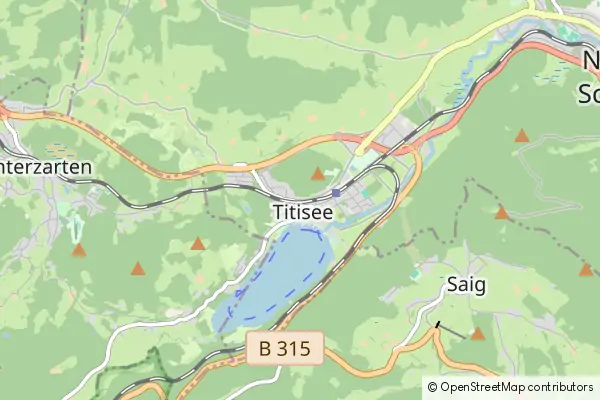 Mapa Titisee-Neustadt