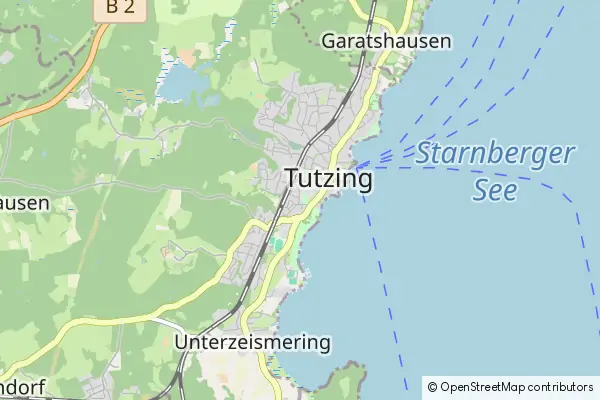 Mapa Tutzing