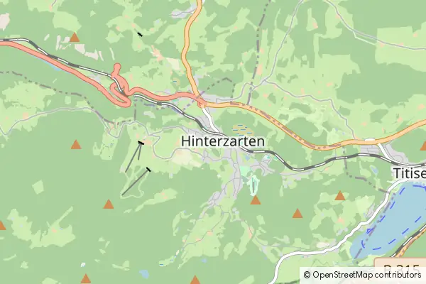 Mapa Hinterzarten