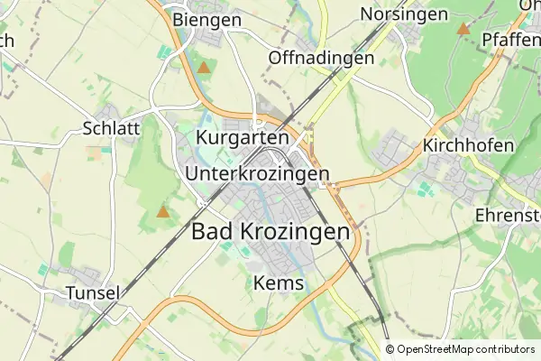 Mapa Bad Krozingen