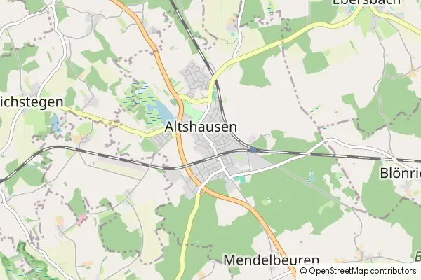 Mapa Altshausen