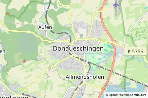 Mapa Donaueschingen