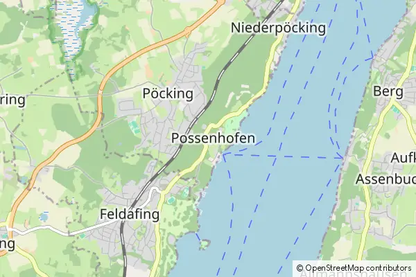 Mapa Pöcking