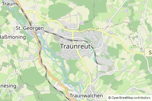 Mapa Traunreut