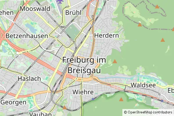 Mapa Freiburg im Breisgau