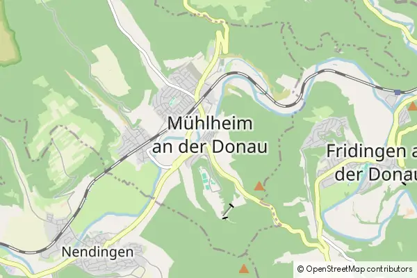 Mapa Mühlheim an der Donau