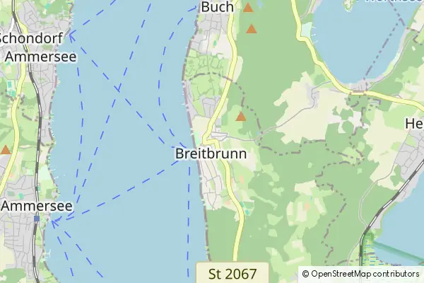 Mapa Herrsching am Ammersee