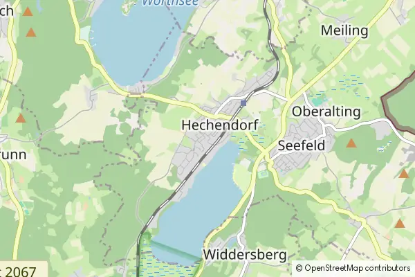 Mapa Hechendorf am Pilsensee