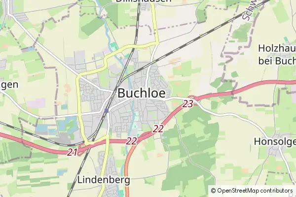 Mapa Buchloe