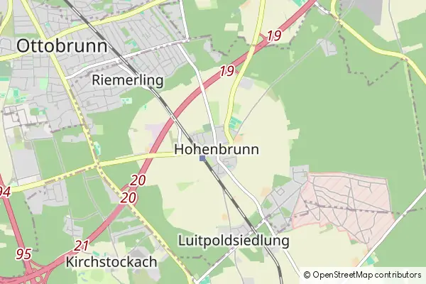 Mapa Hohenbrunn