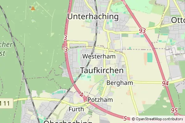 Mapa Taufkirchen