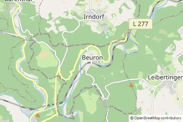 Mapa Beuron